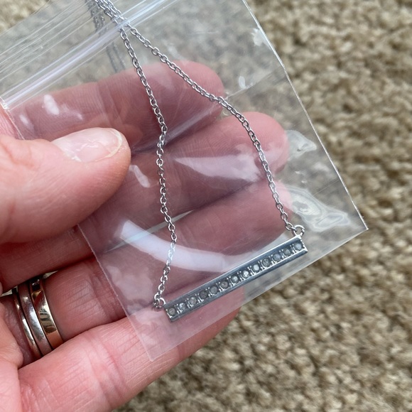 Diamond Bar Necklace - Picture 4 of 8